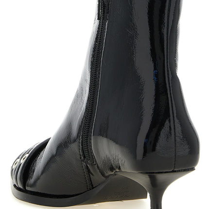 Ganni Black Polyethylene Ankle Boots