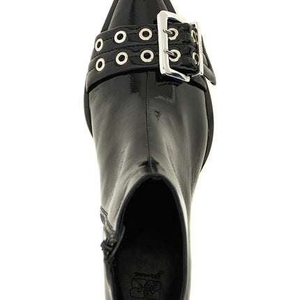 Ganni Black Polyethylene Ankle Boots