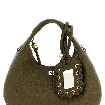 Ganni Bicolor Polyester Handbag