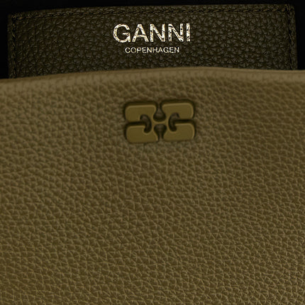 Ganni Bicolor Polyester Handbag Ganni