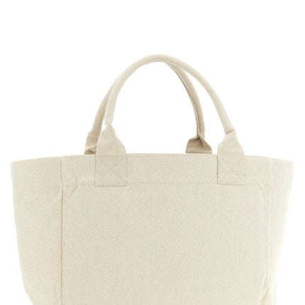 Ganni Beige Recycled Cotton Tote Bag