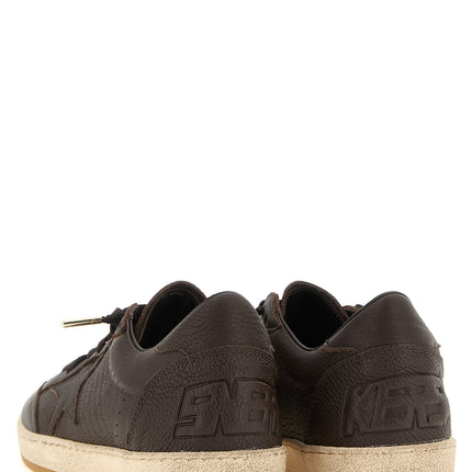 Golden Goose Brown Cowhide Low Top Sneakers