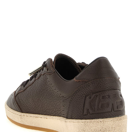 Golden Goose Brown Cowhide Low Top Sneakers