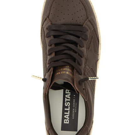 Golden Goose Brown Cowhide Low Top Sneakers
