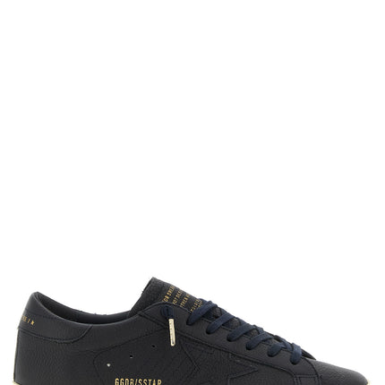 Golden Goose Blue Cowhide Low Top Sneakers