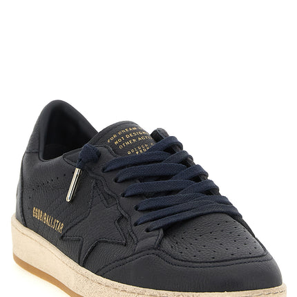 Golden Goose Blue Cowhide Low Top Sneakers
