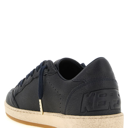 Golden Goose Blue Cowhide Low Top Sneakers