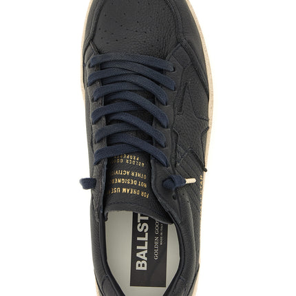 Golden Goose Blue Cowhide Low Top Sneakers