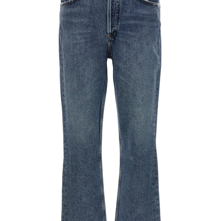 Agolde Blue Cotton Cropped Jeans