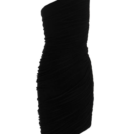 Norma Kamali Black Polyester Short Dress