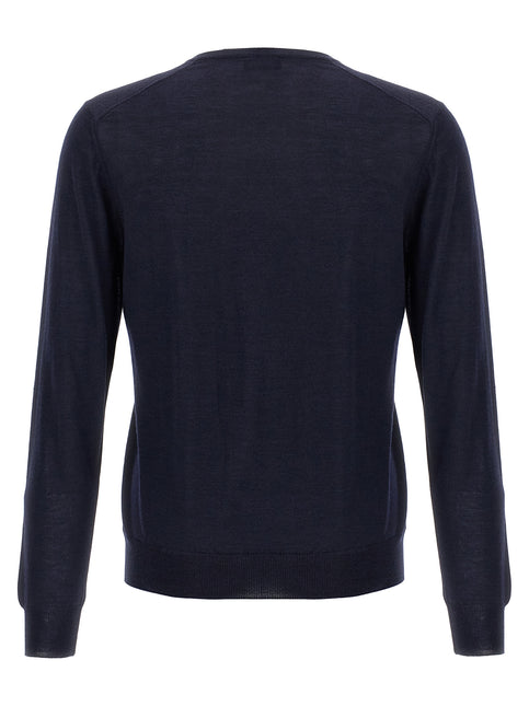 Barba Napoli Blue Wool Cardigan