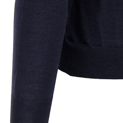 Barba Napoli Blue Wool Cardigan