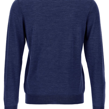 Barba Napoli Blue Wool Cardigan Barba Napoli