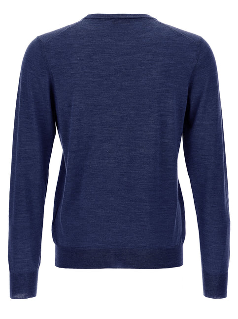 Barba Napoli Blue Wool Cardigan Barba Napoli