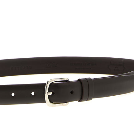 ZERBINI CLAUDIO Brown Leather Regular Belt