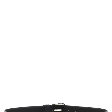 ZERBINI CLAUDIO Black Leather Regular Belt