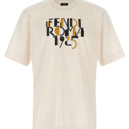 Fendi White Cotton T-Shirt