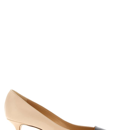 Francesco Russo Multicolor Goatskin Mid Heel Pumps