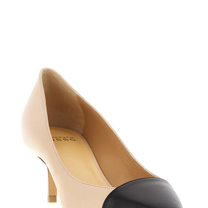 Francesco Russo Multicolor Goatskin Mid Heel Pumps