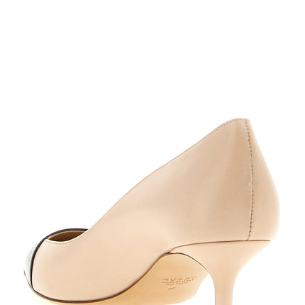 Francesco Russo Multicolor Goatskin Mid Heel Pumps