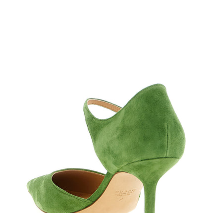 Francesco Russo Bicolor Goatskin Mid Heel Pumps