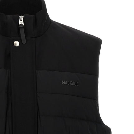 Mackage Black Nylon Sleeveless Jacket