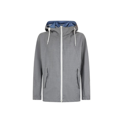 Herno Gray Virgin Wool Shell Jacket