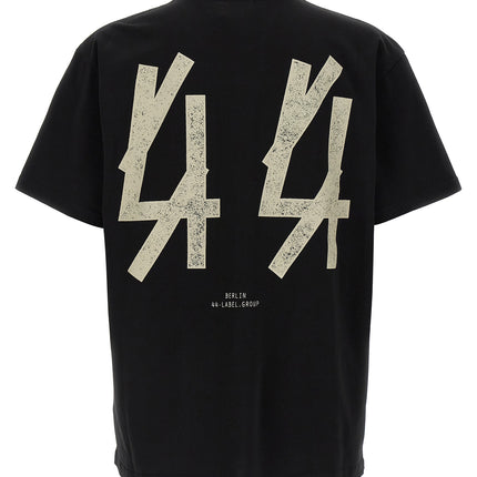 44 Label Group Black Cotton T-Shirt