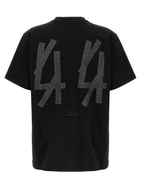 44 Label Group Black Cotton T-Shirt