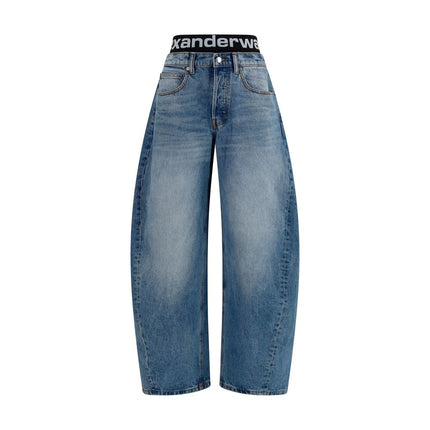 Alexander Wang Blue Cotton Relaxed Fit Jeans