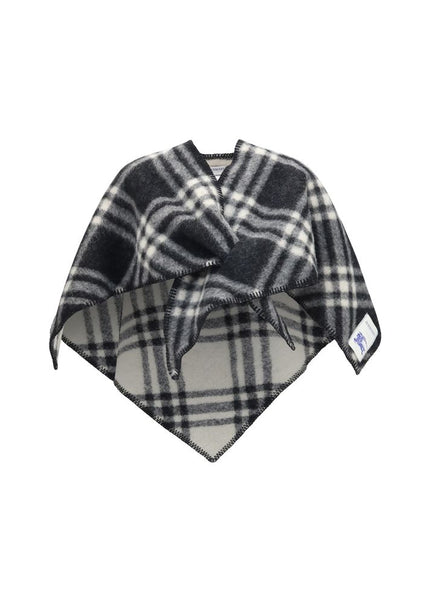 Burberry Gray Wool Oves Aries Scarf Burberry
