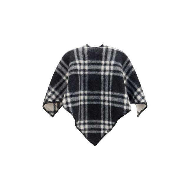 Burberry Gray Wool Oves Aries Scarf Burberry