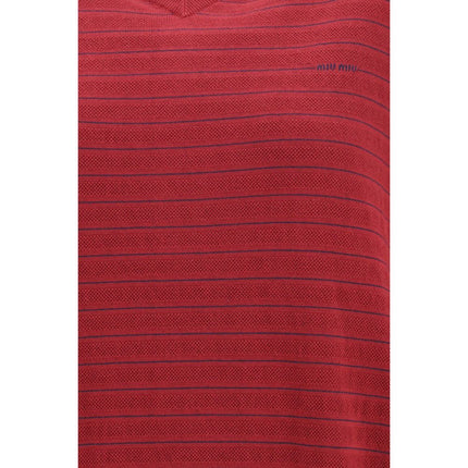 Miu Miu Bordeaux Cotton Sweatshirt
