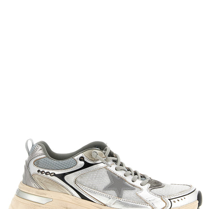 Golden Goose Silver Leather Chunky Sneakers