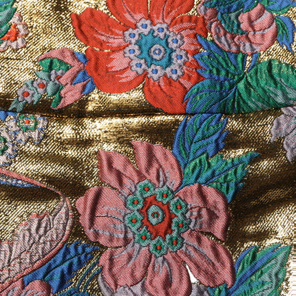 Dolce & Gabbana Multicolor Floral Jacquard MidWaist Mini Skirt