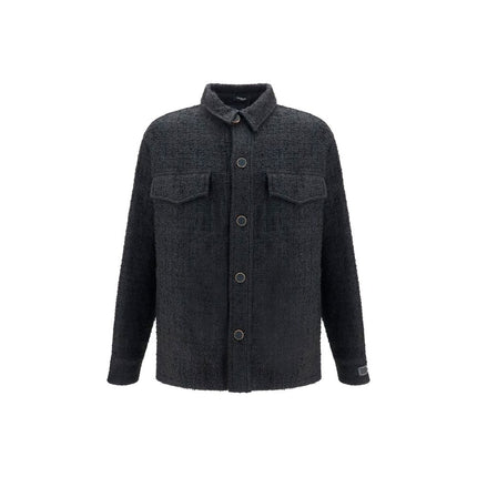 Balmain Black Cotton Shell Jacket