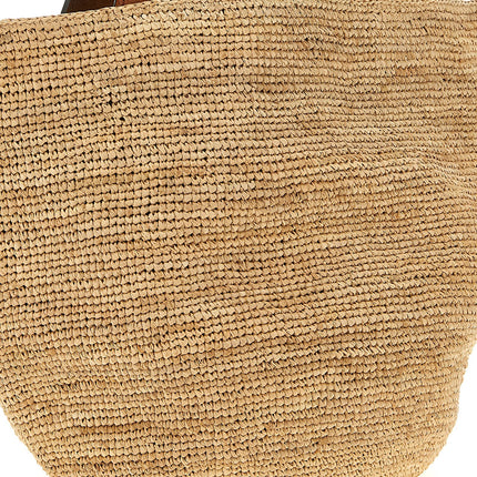 Ibeliv Beige Raffia Handbag