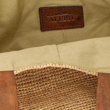 Ibeliv Beige Raffia Handbag