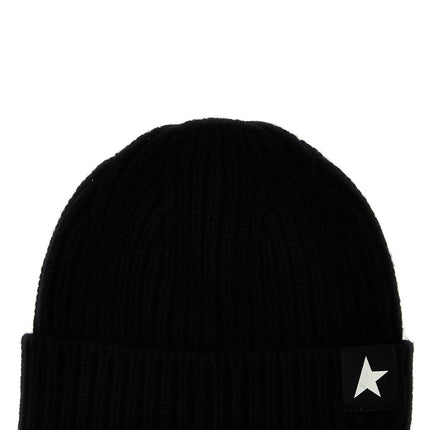 Golden Goose Black Wool Beanie