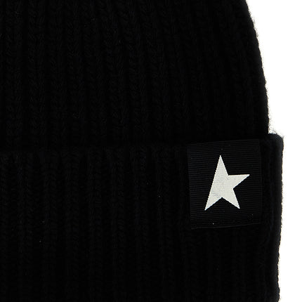 Golden Goose Black Wool Beanie