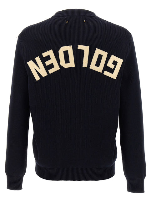 Golden Goose Blue Cotton Cardigan Golden Goose
