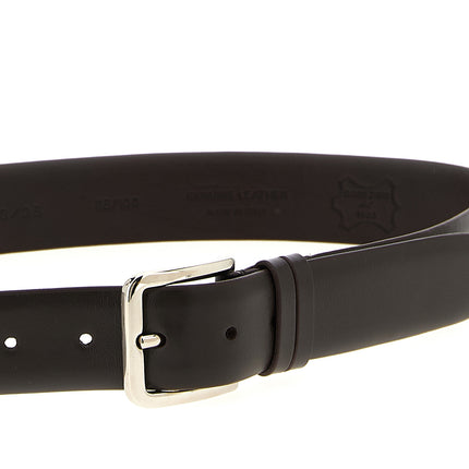 ZERBINI CLAUDIO Brown Leather Regular Belt ZERBINI CLAUDIO