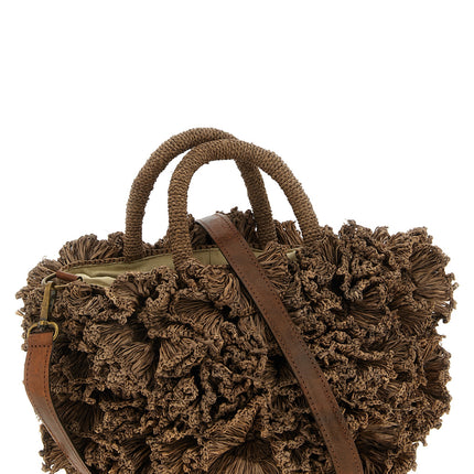 Ibeliv Brown Raffia Handbag