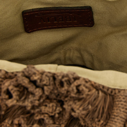 Ibeliv Brown Raffia Handbag
