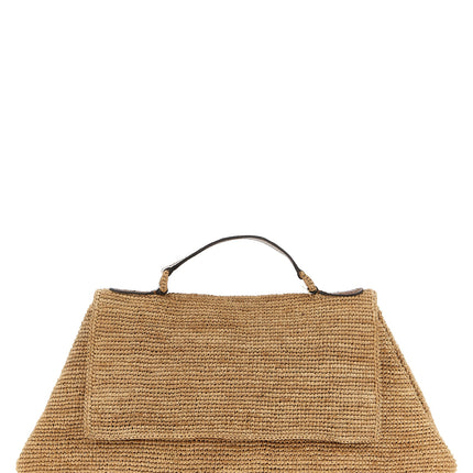 Ibeliv Beige Raffia Handbag