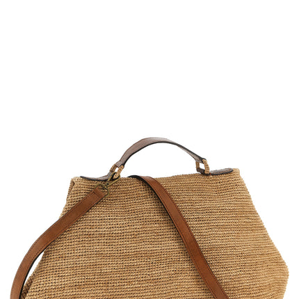Ibeliv Beige Raffia Handbag