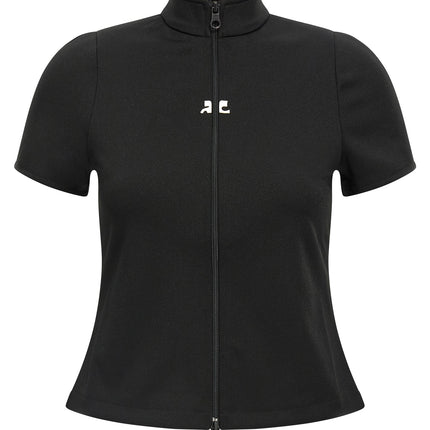 Courrèges Black Polyester Top