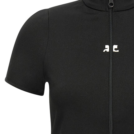 Courrèges Black Polyester Top