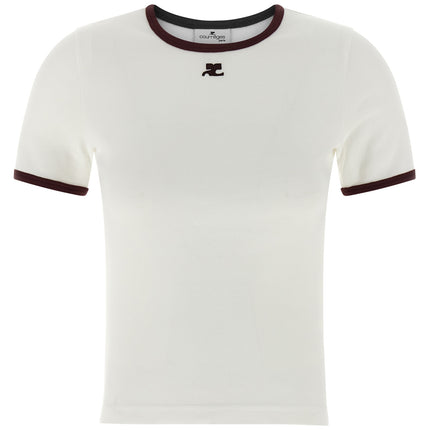 Courrèges White Cotton T-Shirt