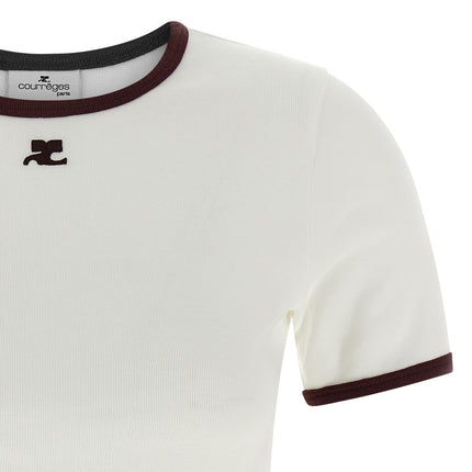 Courrèges White Cotton T-Shirt